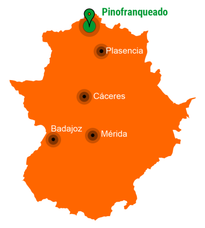 Mapa Ubicación Pinofranqueado